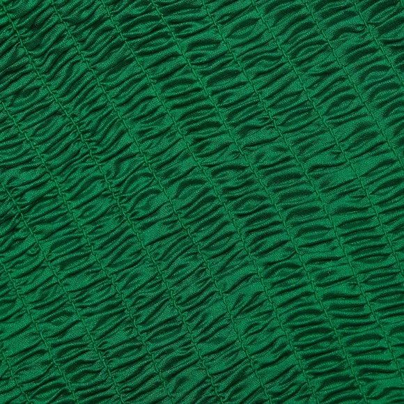 NWOT Wayf Heartbreaker Smocked Blouse in Pine Green - Picture 7 of 12